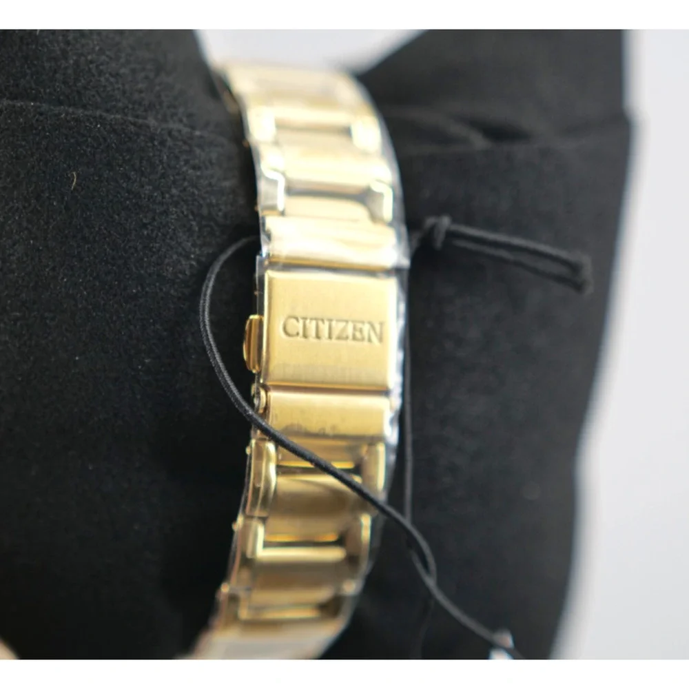 Citizen Women's Modern Eco-Drive Gold Stainless Steel Watch 28 MM EM0737-58E